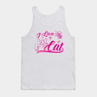 I Love My Cat Gift Tank Top